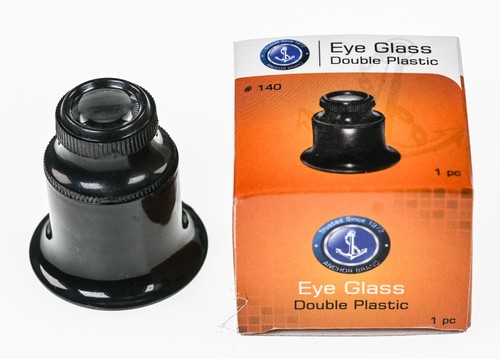Double lens eyeglass loupe - lens,