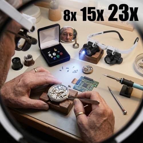 Head magnifier glasses led - magnifier,