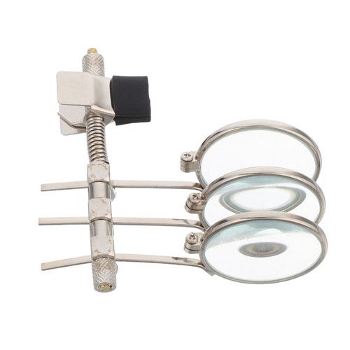 Portable silver jewelry loupe - silver,