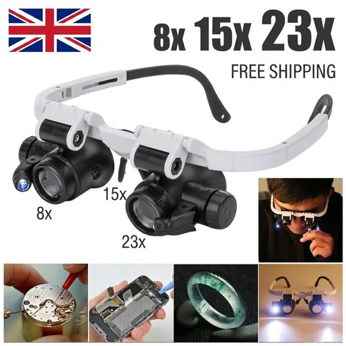 Head magnifier glasses with - magnifier,