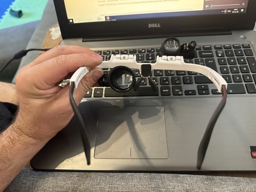 Led headband magnifier 23x - magnifier,