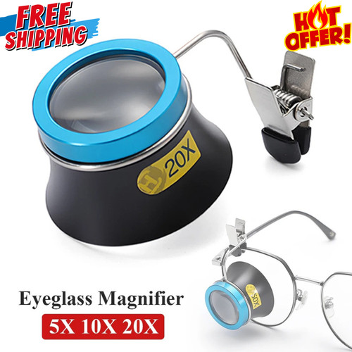 10x 20x eyeglass magnifier - 5x,
