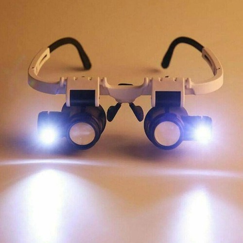 Led headband magnifier glasses - headband,