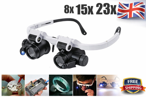 Head magnifier glasses - head,