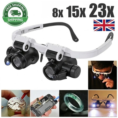 Head magnifier glasses led - magnifier,
