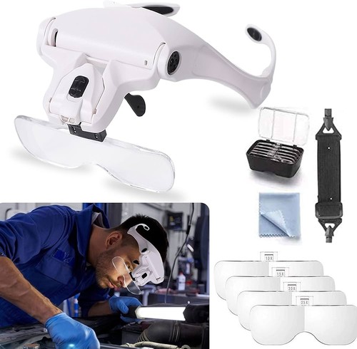 Led headband magnifier glasses - magnifier,