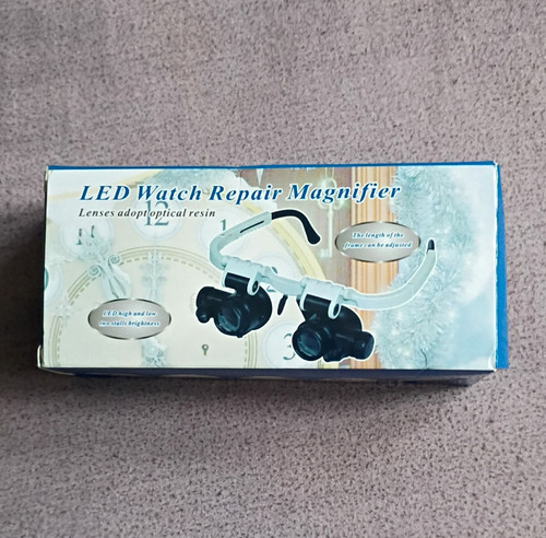 Led watch repair magnifier - led,