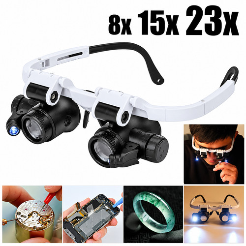 Head magnifier glasses led - magnifier,